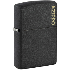 26208 Black Crackle® Zippo Logo