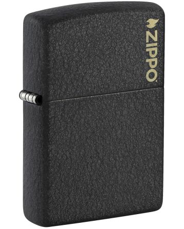 26208 Black Crackle® Zippo Logo