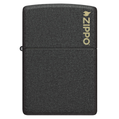 26208 Black Crackle® Zippo Logo
