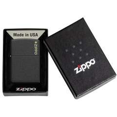 26208 Black Crackle® Zippo Logo