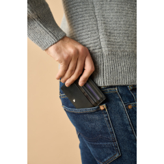 44182 Kožené pouzdro na karty Zippo Signature