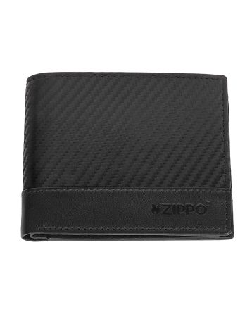 44189 Kožená peněženka Zippo Carbon