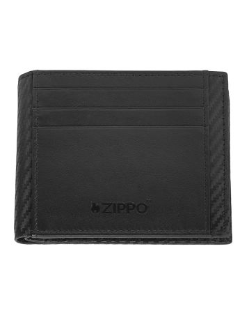 44190 Kožené pouzdro na karty Zippo Carbon