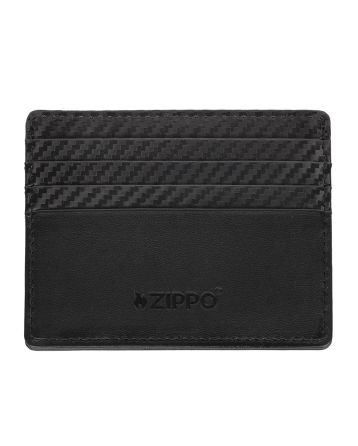 44193 Kožené pouzdro na karty Zippo Carbon