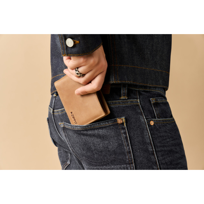 44199 Kožená peněženka Zippo Vintage