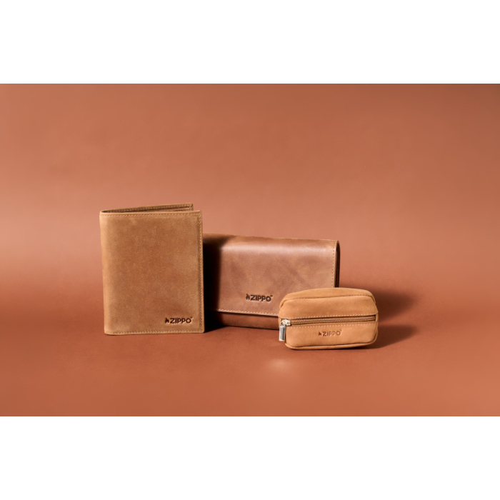 44202 Kožené pouzdro na karty Zippo Vintage