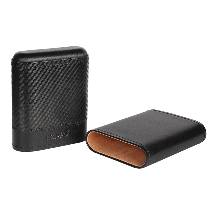 44207 Kožená cestovní taška na doutníky Zippo Carbon