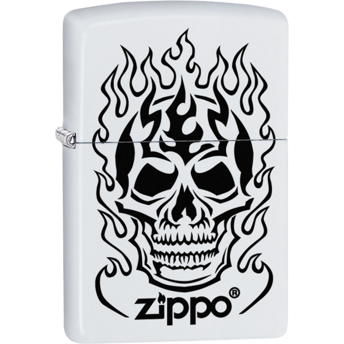26635 Zippo Flaming Skull