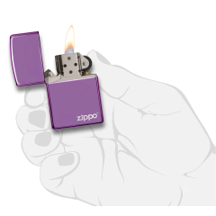 26415 High Polish Purple Zippo Logo