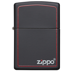 26117 Black Matte with Zippo & Border