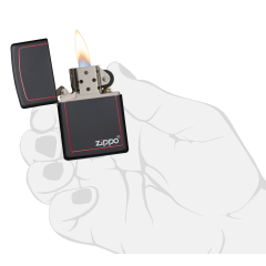 26117 Black Matte with Zippo & Border