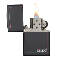 26117 Black Matte with Zippo & Border