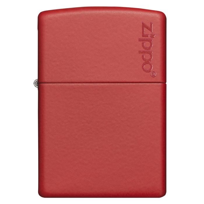 26096 Red Matte Zippo Logo