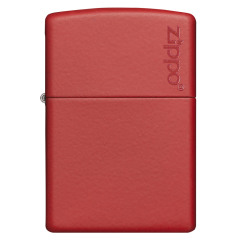 26096 Red Matte Zippo Logo