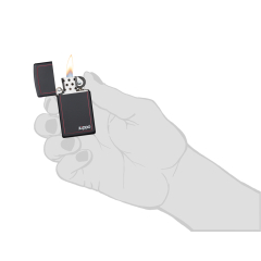 26055 Slim® Black Matte with Red Border