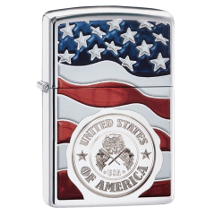 22003 American Stamp on Flag