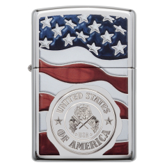 22003 American Stamp on Flag