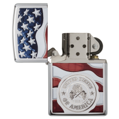 22003 American Stamp on Flag