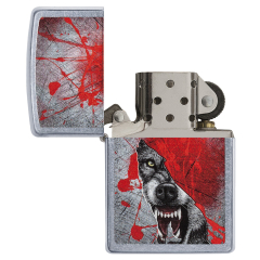 25009 Grunge Howling Wolf