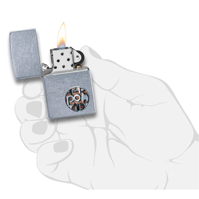 25513 Zippo Button Logo