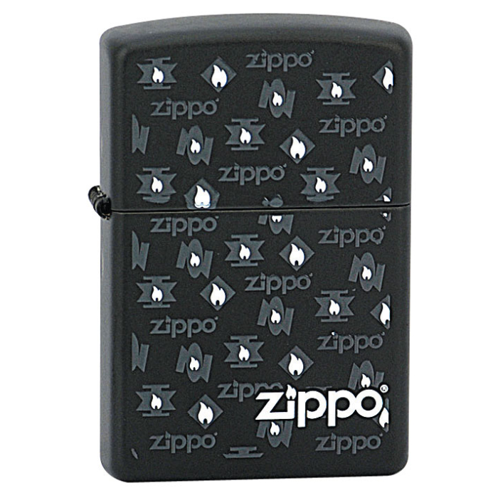 26322 Zippo White Flames