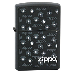 26322 Zippo White Flames