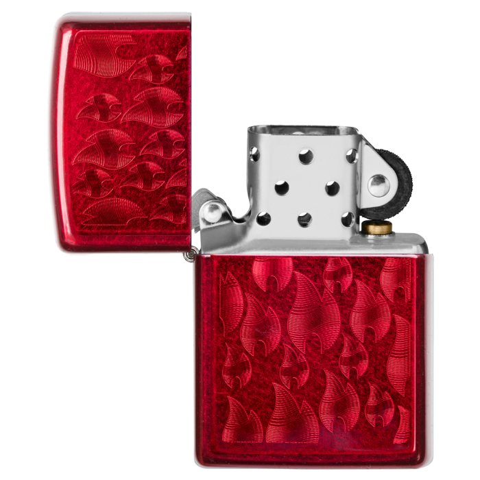 26851 Iced Zippo Flame Design