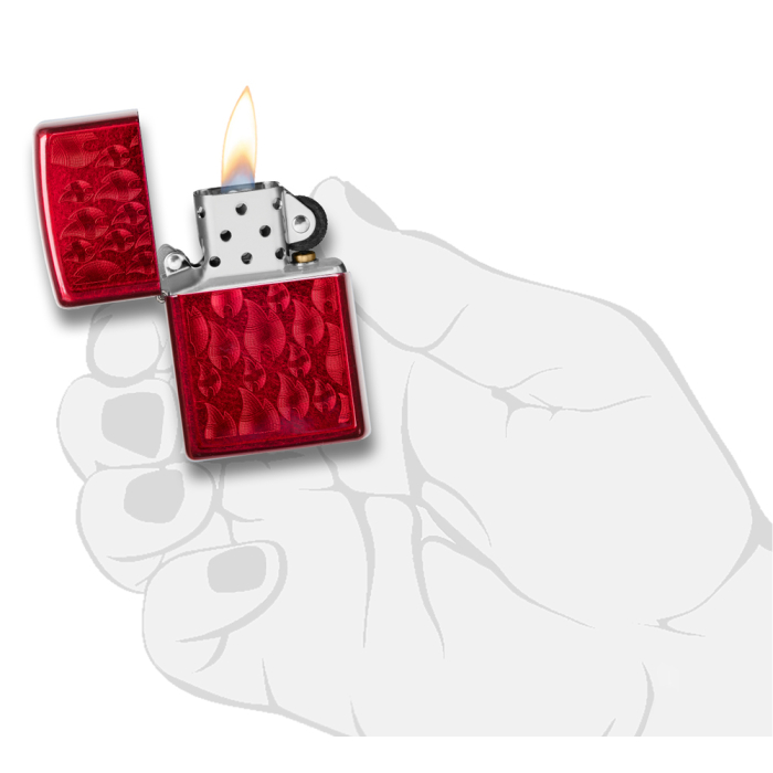 26851 Iced Zippo Flame Design