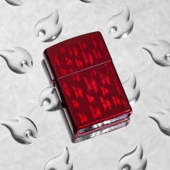 26851 Iced Zippo Flame Design