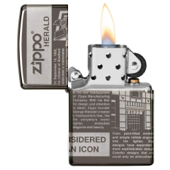 25528 Zippo Newsprint Design