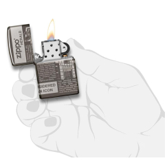 25528 Zippo Newsprint Design