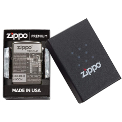 25528 Zippo Newsprint Design