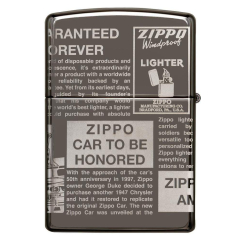 25528 Zippo Newsprint Design