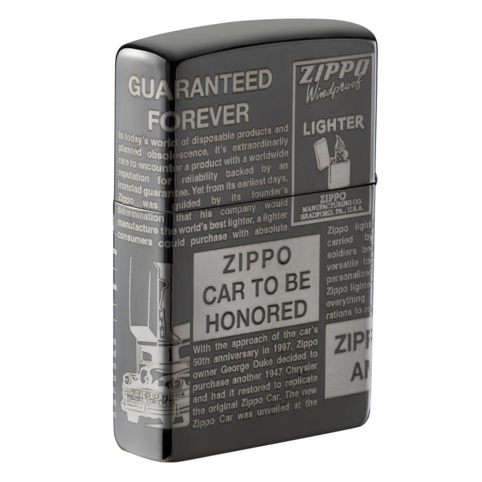 25528 Zippo Newsprint Design