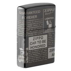 25528 Zippo Newsprint Design