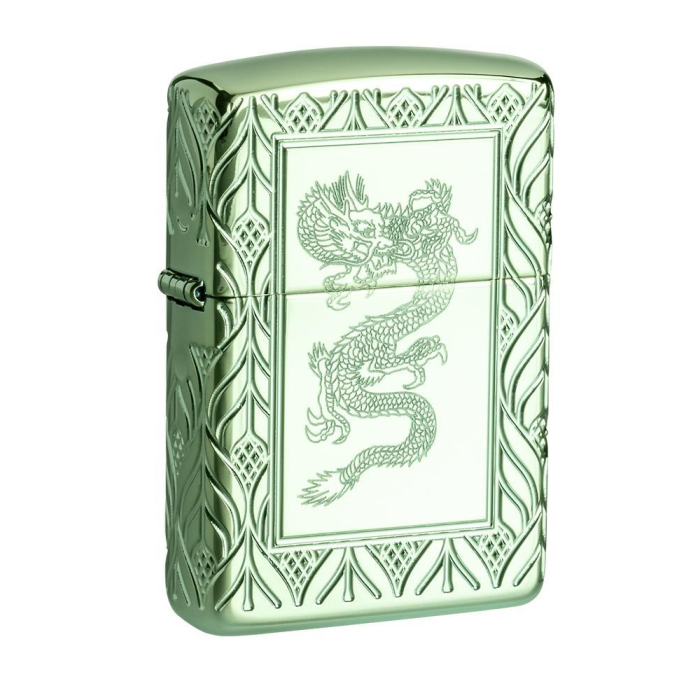 26885 High Polish Green Elegant Dragon