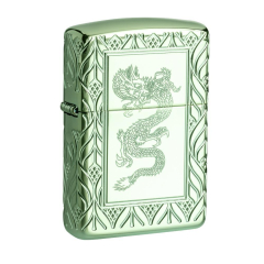 26885 High Polish Green Elegant Dragon