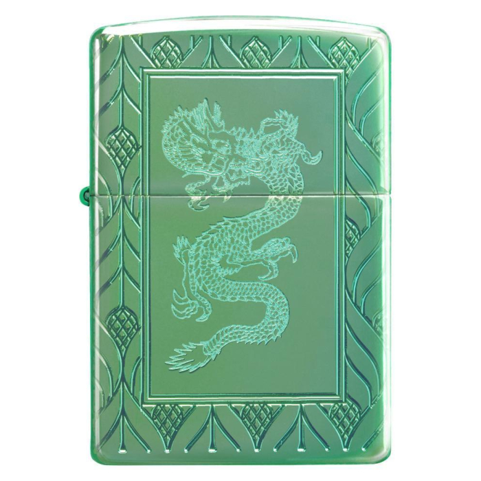 26885 High Polish Green Elegant Dragon