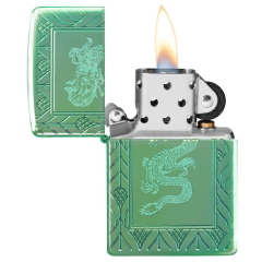 26885 High Polish Green Elegant Dragon
