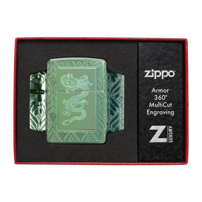 26885 High Polish Green Elegant Dragon