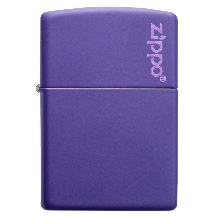 26097 Purple Matte Zippo Logo