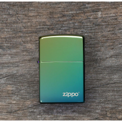 26914 High Polish Teal Zippo Logo