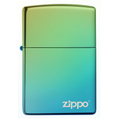 26914 High Polish Teal Zippo Logo