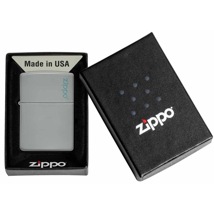 26948 Flat Grey Zippo Logo