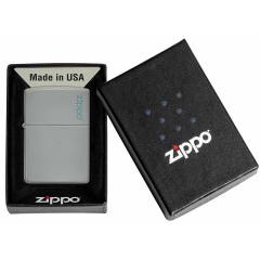 26948 Flat Grey Zippo Logo