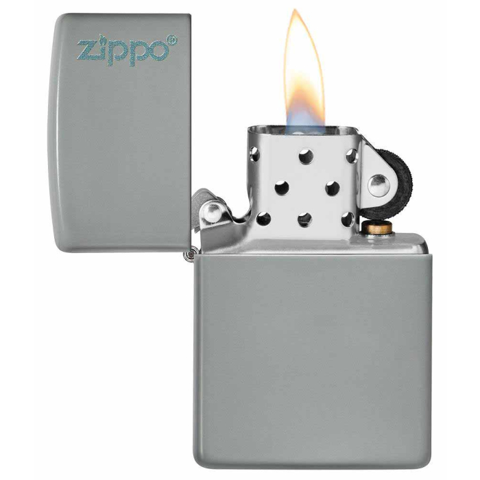 26948 Flat Grey Zippo Logo