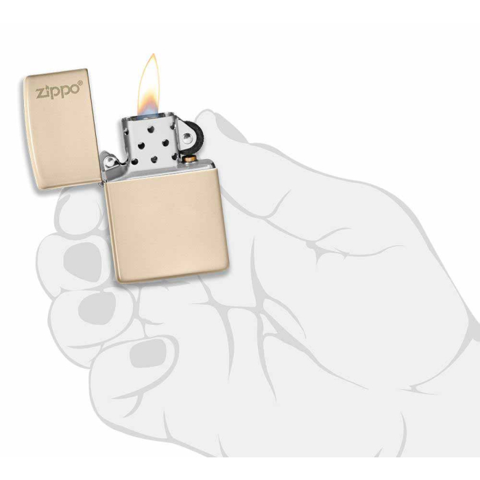 26950 Flat Sand Zippo Logo