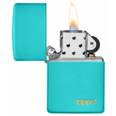 26952 Flat Turquoise Zippo Logo