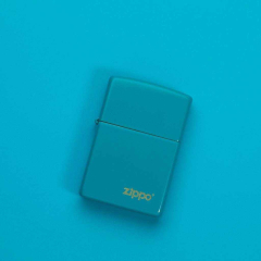 26952 Flat Turquoise Zippo Logo