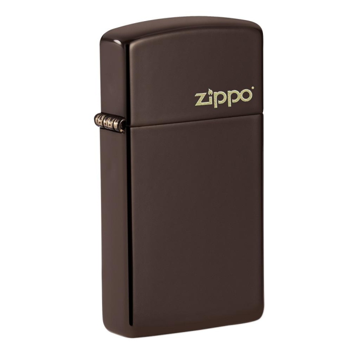 26958 Slim® Brown Zippo Logo